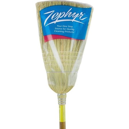 CHICKASAW Zephyr Warehouse Broom, 34 Sweep Face, Natural Fiber Bristle, Amber 33036
